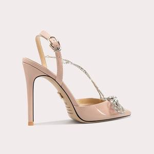 Nuovi sandali <span class=keywords><strong>con</strong></span> nodo a farfalla <span class=keywords><strong>con</strong></span> strass sandali <span class=keywords><strong>con</strong></span> tacco sottile da donna <span class=keywords><strong>con</strong></span> fiocco rosa color fata di cristallo <span class=keywords><strong>con</strong></span> diamanti <span class=keywords><strong>tacchi</strong></span> alti - Product Image 2