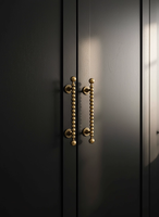 Poignées et boutons d'armoire en laiton antique de style perle solide Offre Spéciale poignée de cuisine en bronze boule ronde