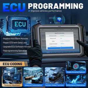 欧盟仓库 XTOOL IP919 无线汽车诊断工具 ECU 编码钥匙编程 汽车 OBD2 扫描仪 带拓扑结构 51 复位功能 - Product Image 3