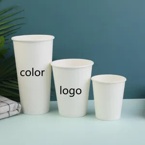 Gobelets en papier biodégradables personnalisés (taille, couleur, logo) – Gobelets jetables de haute qualité imprimés offset pour emporter (biscuits, tequila) - Product Image 6