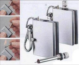 <span class=keywords><strong>Briquet</strong></span> à silex carré en acier inoxydable étanche, personnalisé et créatif, modèle Million Matches, vente en gros - Product Image 5