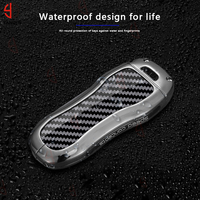 Pour Porsche Panamera Macan 718 Taycan 911 Boxster Cayman 970 981 991 Étui de protection pour clé en alliage de zinc et fibre de carbone
