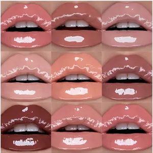 Vendeur en gros de brillant à lèvres repulpant 16 couleurs de brillant à lèvres végétalien brillant de haute qualité