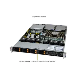 Servidor en rack SYS-112C-TN 1U de un solo socket, DDR5 ECC, NVMe, intercambio en caliente, barebone, para centros de datos de computación en la nube - Product Image 6