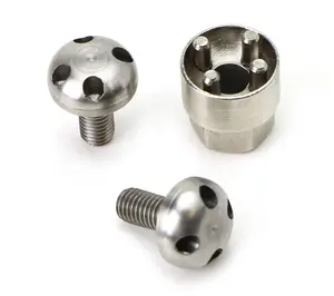 <span class=keywords><strong>Titanium</strong></span> Key-rex Chống Trộm Bu Lông Ti6Al4V Chính Xác CNC Tùy Chỉnh Gia Công Các Bộ Phận - Product Image 6
