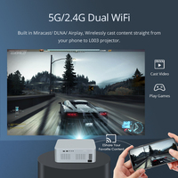 Hotack Großhandel L003AQ Smart Android WLAN BT 1080p Projektor Mini-Beamer 4K für Heimkino