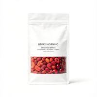 Sachet refermable à fermeture éclair pour fruits secs, emballage alimentaire, pochettes de conservation, impression de logo personnalisée