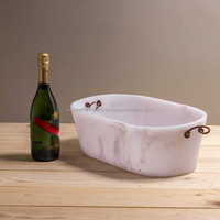 Seau à glace en résine multi-ondulations fait main de haute qualité, nouveau design, refroidisseur à vin, rangement, artisanat personnalisable