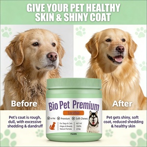 Lécithine pour animaux de compagnie haute puissance pour le contrôle de la perte de poils avec <span class=keywords><strong>biotine</strong></span> et <span class=keywords><strong>zinc</strong></span>, complément anti-chute de poils pour chiens et chats souffrant de perte de poils saisonnière - Product Image 2