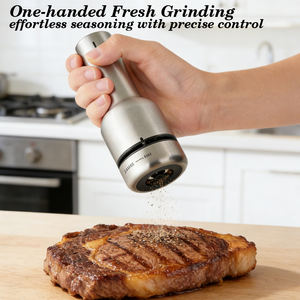 Nuevo Molinillo de Especias de Cocina Personalizado, Ajustable, Recargable por USB, Eléctrico Automático, Juego de Molinillos de <span class=keywords><strong>Sal</strong></span> y Pimienta con 2 Cápsulas de Cambio Rápido - Product Image 5