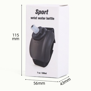 Botella de agua deportiva de silicona reutilizable, sin BPA, bonita, para gimnasio, venta al por mayor, botella de mano para muñeca - Product Image 6