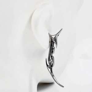 Nuova Serie Vascolare di Tendenza: Orecchini Unisex in Lega con Design Irregolare e Spigolato, Stile Dark Chic, Personalizzabili - Product Image 6