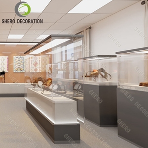 Soporte de exhibición de museo ajustable de primera calidad con vidrio de baja reflexión para exhibiciones de esculturas y fósiles - Product Image 4