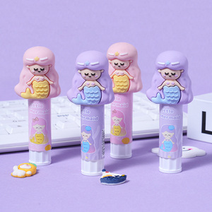 Cartoon Mermaid Solid Glue Stick High Viscosity PVA Cold Glue For Students Portable Mini Glue Sticks 43.5g Yiwu Origin - Product Image 1