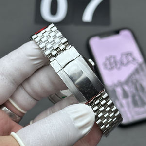 Sang trọng của người đàn ông Tự động đồng hồ cơ khí 41mm màu xanh quay số Sapphire pha lê phong cách kinh doanh - Product Image 5