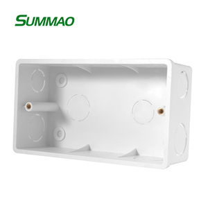 케이블 터미널 박스 146 타입 PVC 스위치 소켓 매립형 벽면 하단 박스 - Product Image 1