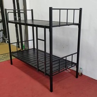 Lit superposé en métal pour dortoir scolaire, structure en acier économique avec toboggan pour adultes, mobilier de chambre