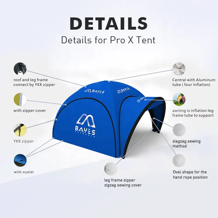 Tienda Inflable Air Marquee Advertising Inflatable Gazebo Promoted Display Air Dome Large Party Inflatable Event Tents