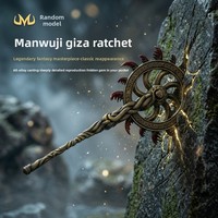   Model Senjata Periferal Game, Kerajinan Logam, Ornamen Roda Spiken Giza 22CM Versi Bearing Berputar, Properti COS