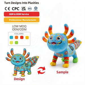 Fabricante de Juguetes de Peluche Personalizados, Mini Axolotl Antiestrés, Juguetes de Ganchillo Amigurumi, Panda Rojo, Dla Kota, Corgi, Cumpleaños, Forro de Malla - Product Image 1