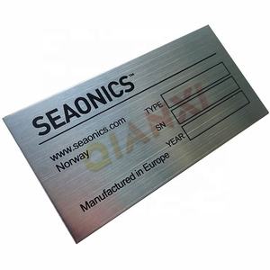 Tùy chỉnh nhôm thép TAG tấm kim loại Số serial tấm kim loại dữ liệu Tên tấm - Product Image 2