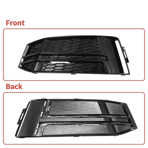 Cubierta de Plástico para Faros Antiniebla Delanteros, Nueva, de Alta Calidad, Fácil Instalación, Estilo Deportivo para Audi A4 B9 2017-2019 Sline - Product Image 6