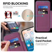 Étui de téléphone multifonctionnel en cuir PU magnétique, avec protection anti-rayures sur l'écran et le bord de l'appareil photo pour Samsung Galaxy S26/S26 Ultra