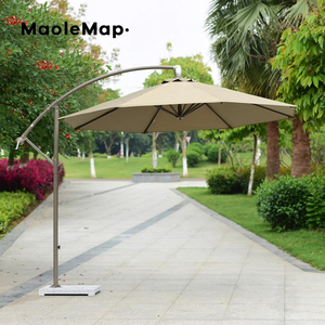 Sombrillas al aire libre para restaurantes 3 M 2,7 m patio puesto sol plegable plátano sombrilla <span class=keywords><strong>playa</strong></span> sombrilla sombrillas Bali sombrilla - Product Image 1