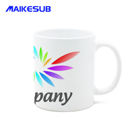 Tasse à Café en Céramique Blanche 11 oz pour Sublimation, Mug Céramique Personnalisé avec Revêtement Blanc