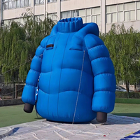 巨型广告促销充气羽绒服模型定制充气服装羽绒服模型用于装饰