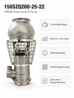 Pompa Submersible Hemat Energi Chuangmei PMSM 22kW 150SZQ200-25-22 200m3/jam 25m Head 380V Pompa Pengendali Banjir