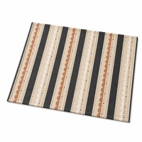 Set de table en lin et coton imprimé sur mesure 35x48cm |   Rayures scandinaves festonnées |   Impression numérique en gros
