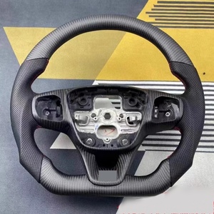 Volante de cuero personalizado, accesorios de coche para <span class=keywords><strong>Ford</strong></span> <span class=keywords><strong>Focus</strong></span> MK2 MK3 MK4 <span class=keywords><strong>RS</strong></span> ST Mondeo, gran oferta, volante de fibra de carbono - Product Image 5