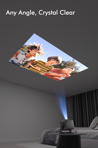 New Hot Selling HTP <b>Mini</b> Projector LED 1080P Android OS Outdoor Use Ultra High Brightness Portable LCD Video C1 150 Ansi Lumens - Product Image 4