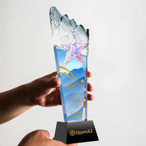 Medalla <span class=keywords><strong>de</strong></span> trofeo <span class=keywords><strong>de</strong></span> cristal Iceberg <span class=keywords><strong>de</strong></span> gama alta, personalización creativa, competición <span class=keywords><strong>de</strong></span> grabado, recuerdo <span class=keywords><strong>de</strong></span> recomendación <span class=keywords><strong>de</strong></span> empleado sobresaliente - Product Image 4