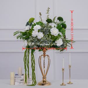 Centro <span class=keywords><strong>de</strong></span> Mesa Floral <span class=keywords><strong>de</strong></span> 50 cm con Bola <span class=keywords><strong>de</strong></span> Flores Artificiales <span class=keywords><strong>de</strong></span> <span class=keywords><strong>Hortensia</strong></span> <span class=keywords><strong>de</strong></span> Seda Verde y <span class=keywords><strong>Planta</strong></span>, <span class=keywords><strong>Precio</strong></span> Bajo <span class=keywords><strong>de</strong></span> Fábrica DKB, para Decoración <span class=keywords><strong>de</strong></span> Bodas y Fiestas - Product Image 6