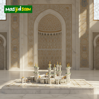 Puzzle 3D en mousse EPS Masjidsaw : Modèles de mosquées célèbres - Kaaba, Al-Nabawi, Al-Haran, la Dôme du Rocher, Grande Mosquée de la Mecque, Médine