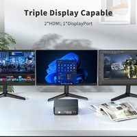 Mini PC I9 Core I9-9880H (Hingga 4.8GHz) 32GB DDR4 RAM 1TB SSD 2* untuk 1* DP Triple Display 4K 60Hz Buatan Cina