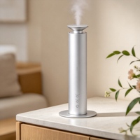 Diffuseur d'arômes à double réservoir, silencieux, avec minuterie et arrêt automatique, sans eau, pour huiles essentielles, parfum durable, soulagement du stress