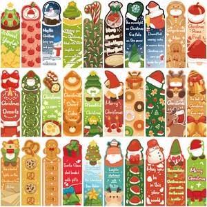 2026 recién 30 piezas dulce regalo para niños lindo dibujo animado encantador <span class=keywords><strong>Xmax</strong></span> Feliz Navidad marca de libro - Product Image 1