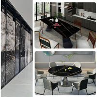 Panneau mural en marbre UV facile à installer, revêtement UV, pour salon, magasin, intérieur, non destiné au sol, non destiné à l'extérieur.