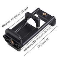 Support universel 2-en-1 pour téléphone et tablette, pince réglable avec vis de montage 1/4 pouce pour trépied, photographie et diffusion en direct