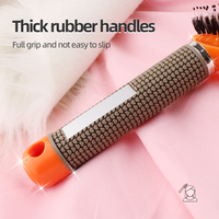 Brosse démêlante courbée en plastique ventilée pour coiffure, massage et séchage des cheveux épais – Meilleure vente