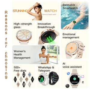 Reloj Inteligente NFC AI Watch 5 con Respuesta a WhatsApp y Telegram, Llamadas Telefónicas, Pantalla AMOLED Redonda <span class=keywords><strong>de</strong></span> 1.32', GPS, Monitor <span class=keywords><strong>de</strong></span> Ritmo Cardíaco y Presión Arterial - Product Image 2