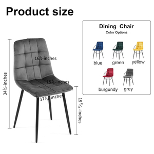 Moderno ristorante di lusso <span class=keywords><strong>cucina</strong></span> sala da pranzo mobili struttura in metallo nordico in velluto imbottito <span class=keywords><strong>sedie</strong></span> da pranzo per tavolo - Product Image 6