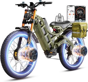 Vélo électrique 60V pour adulte, moteur 250W, batterie 80Ah, 26"*4.0" pneus larges, 7 vitesses, VTT tout-terrain, 16 mph, entrepôt US Romeo E - Product Image 1