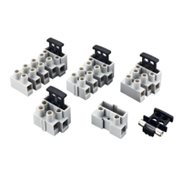 Bloc de bornes à fusibles BELEKS 32A à courant élevé, 5 positions, 450V PA66, connecteur à bande avec porte-fusible pour la distribution d'énergie