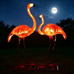 Escultura <span class=keywords><strong>de</strong></span> Llama <span class=keywords><strong>de</strong></span> Fibra <span class=keywords><strong>de</strong></span> Vidrio con Luces LED Impermeables Personalizadas para Decoración <span class=keywords><strong>de</strong></span> Exteriores en Parques, Centros Comerciales, Jardines y Festividades - Product Image 3