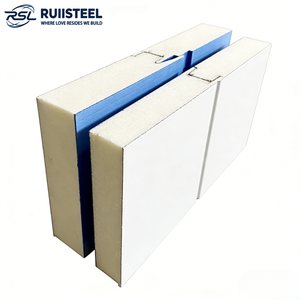 Panneaux muraux sandwich en PU/PIR de 100 mm d'épaisseur, panneaux sandwich à haute efficacité d'isolation thermique - Product Image 1