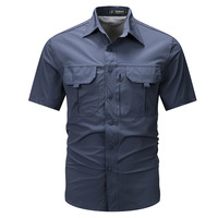 Chemise décontractée à manches courtes pour homme, respirante, séchage rapide, idéale pour la randonnée, la chasse, les voyages et le trekking